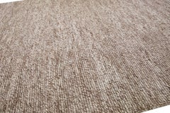 Brown Modern Felted Textuted Wool Rug by Apadana