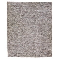 Brown Modern Felted Textuted Wool Rug By Apadana