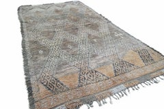 Brown Moroccan Rug, Berber Carpet, Beni Mguild, Late 1970s