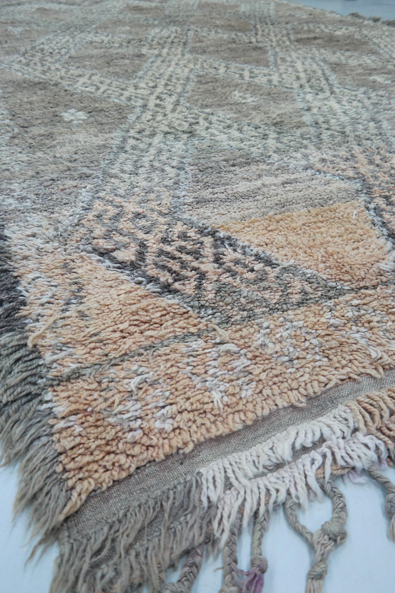 Brown Moroccan Rug, Berber Carpet, Beni Mguild, Late 1970s 1
