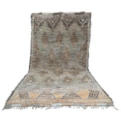 Brown Moroccan Rug, Berber Carpet, Beni Mguild, Late 1970s