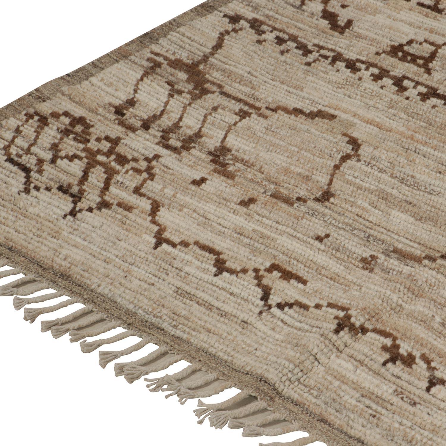 abc carpet Brown Moroccan Wool Rug - 7'9
