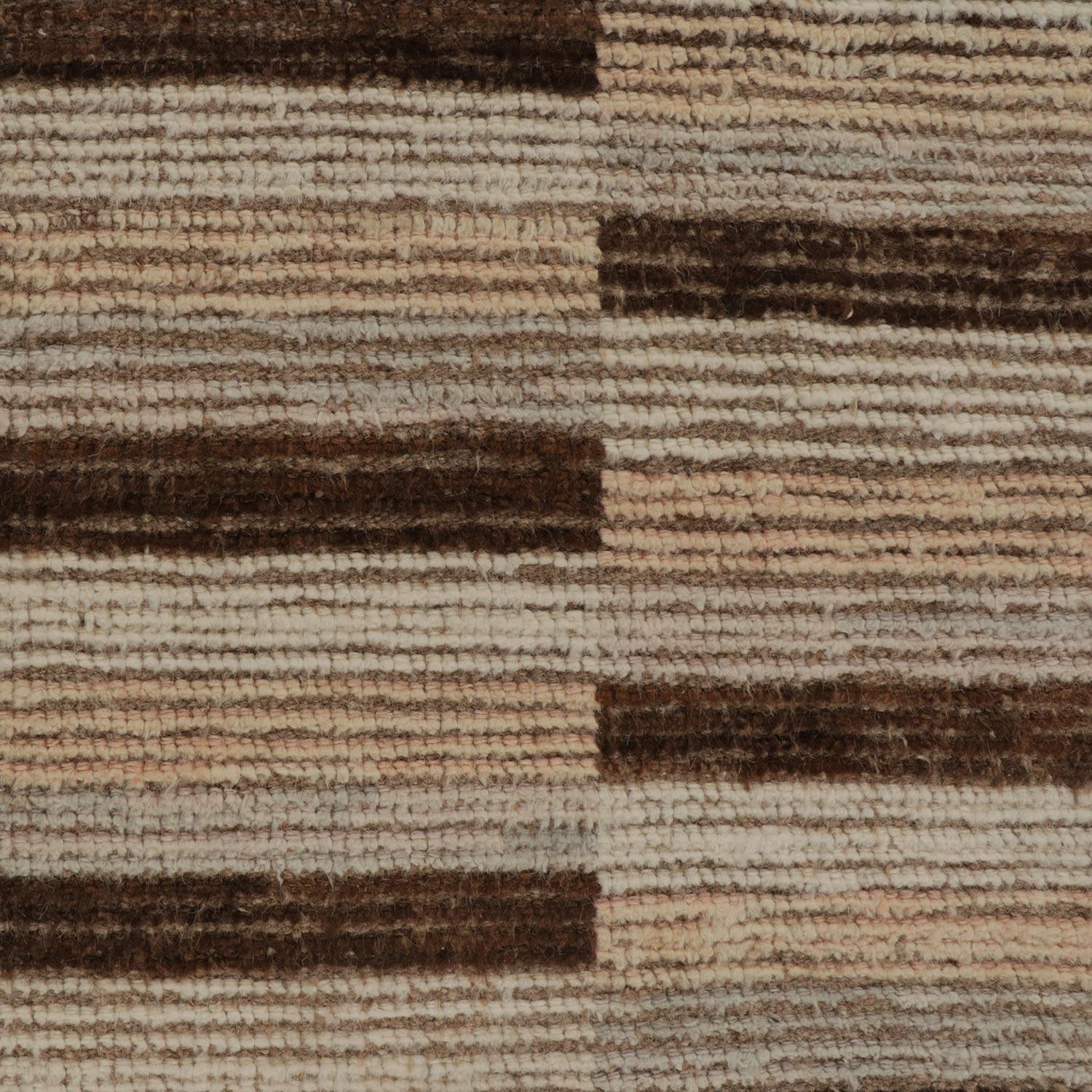 abc carpet Brown Moroccan Wool Rug - 8'2