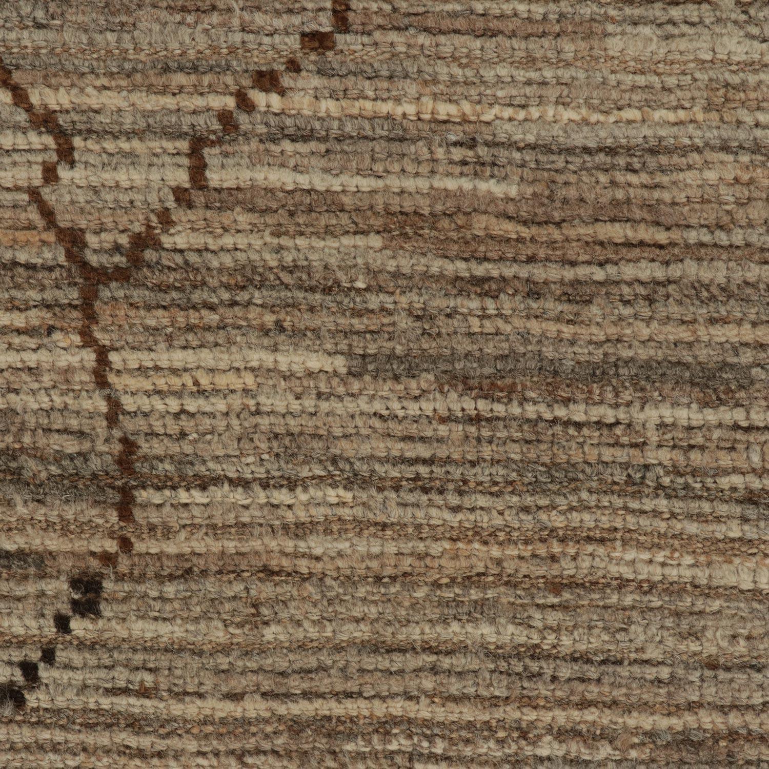 abc carpet Brown Moroccan Wool Rug - 8'3
