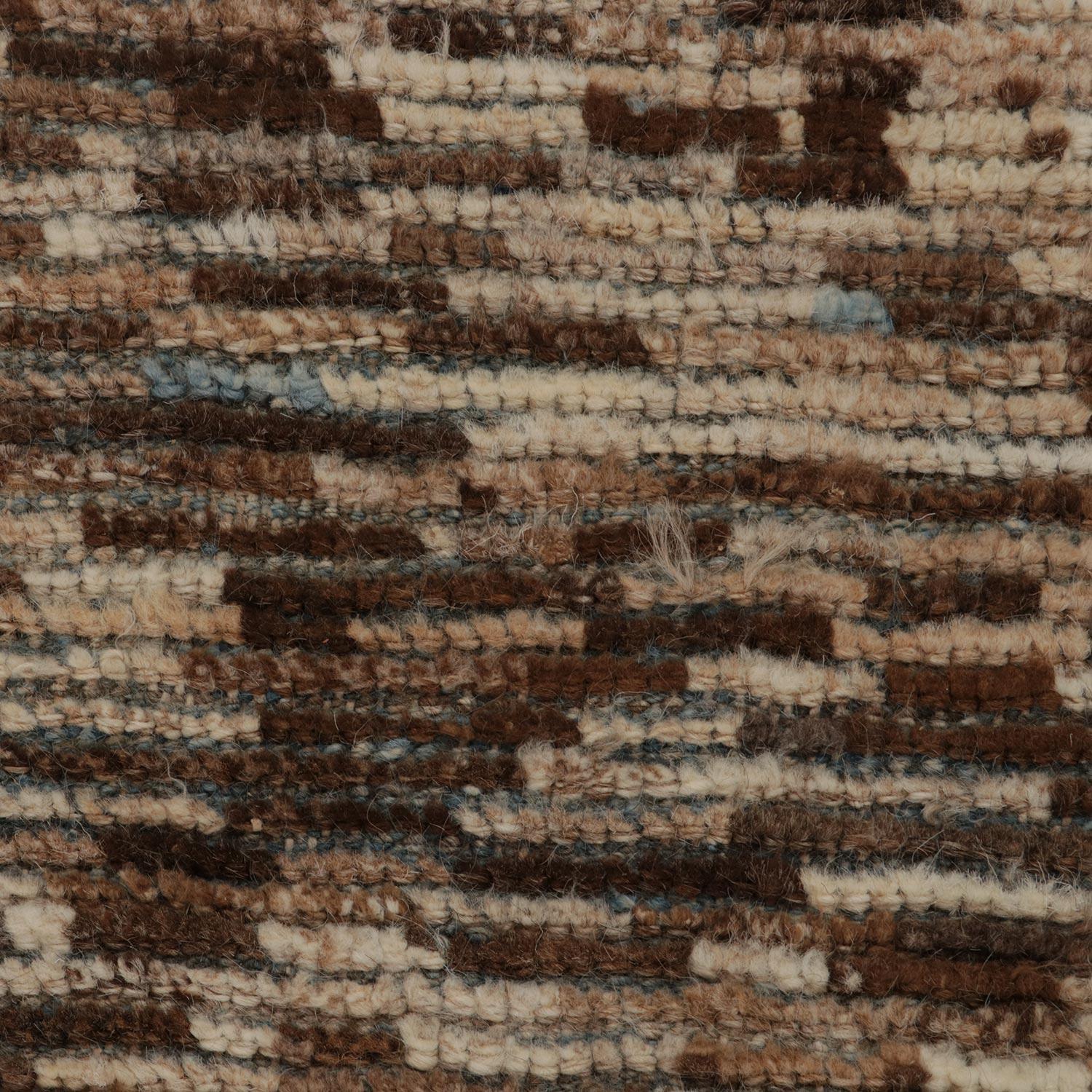 Mid-Century Modern abc carpet Brown Moroccan Wool Rug - 9'8