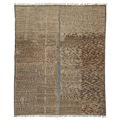 abc carpet Brown Moroccan Wool Rug - 9'8" x 12'1"