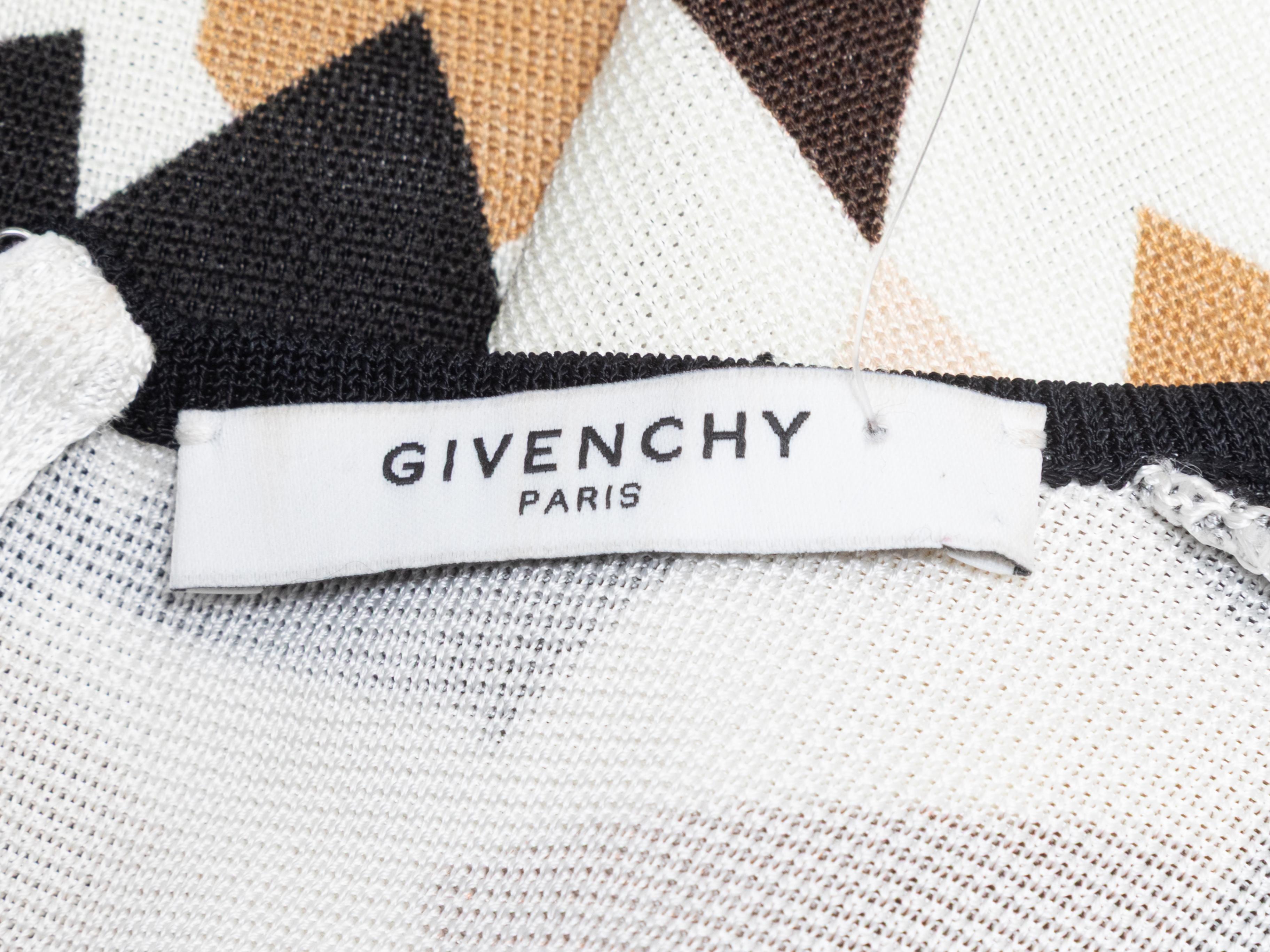 De las mujeres Vestido sin mangas con estampado geométrico marrón y multicolor Givenchy Talla US M en venta