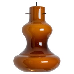 Brown Murano Glass Pendant Light by Massimo Vignelli for Vistosi, 1960