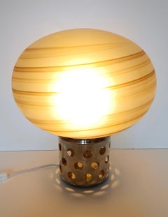 Brown Murano Glass Table Lamp by Sabattini and Diaz de Santillana for VeArt