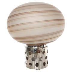 Lampada da tavolo in vetro di Murano marrone di Sabattini e Diaz de Santillana per VeArt