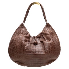 Sac hobo en crocodile Nancy Gonzalez Brown