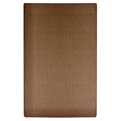 Brown Natural Fiber and Tin Handcrafted Area Rug 5'7"x7'11" by Tapistelar