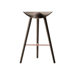 ML 42 Brown Oak and Copper Bar Stool by Lassen