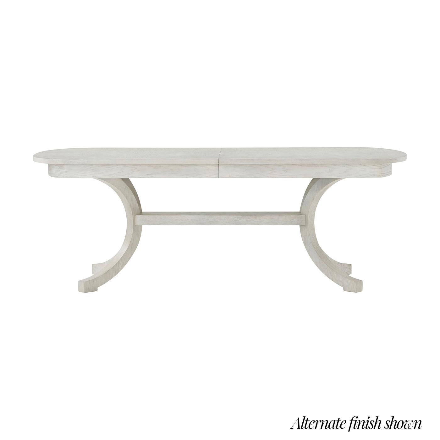 Moderne Table de salle à manger côtière en Oak Brown en vente