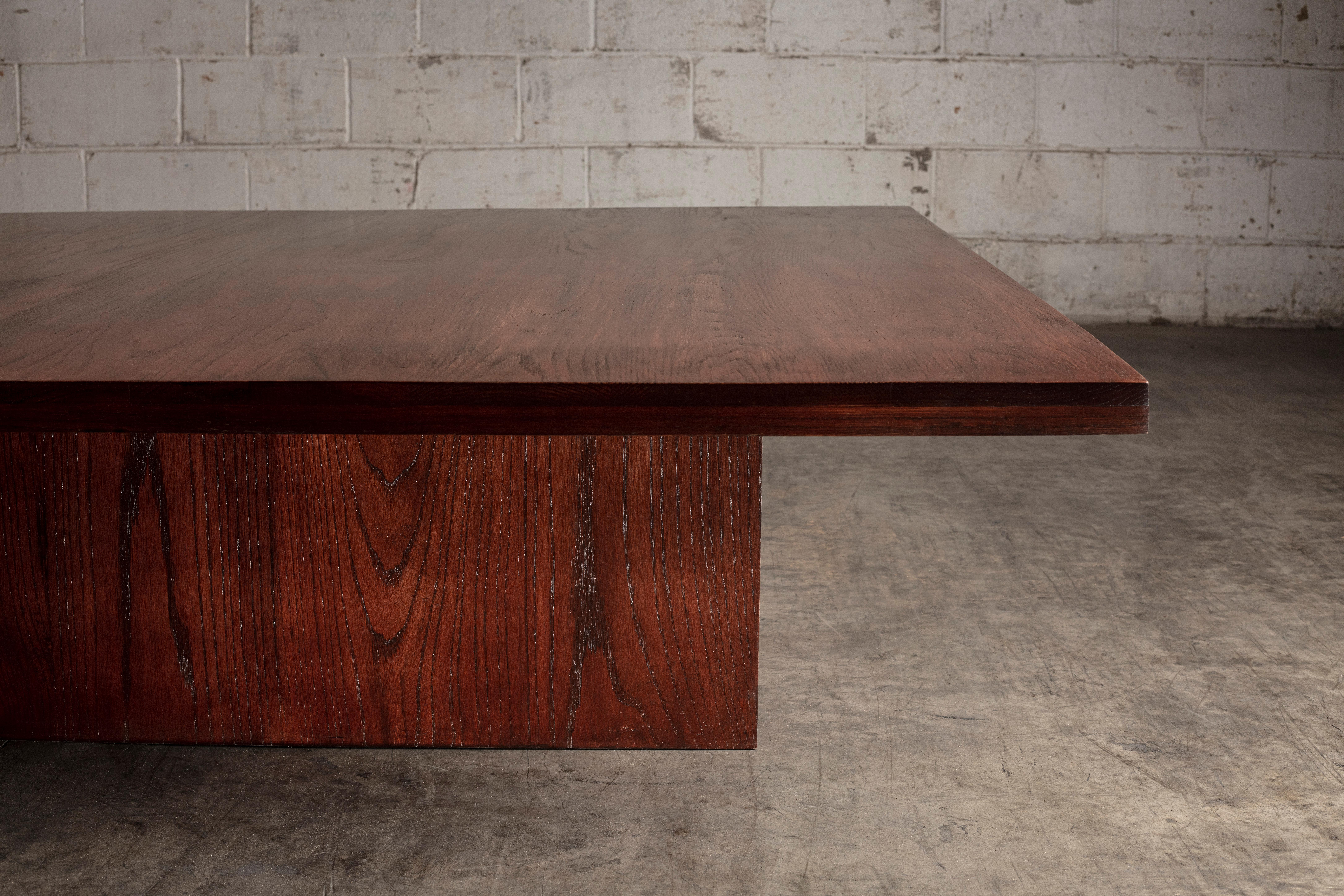 light oak square coffee table