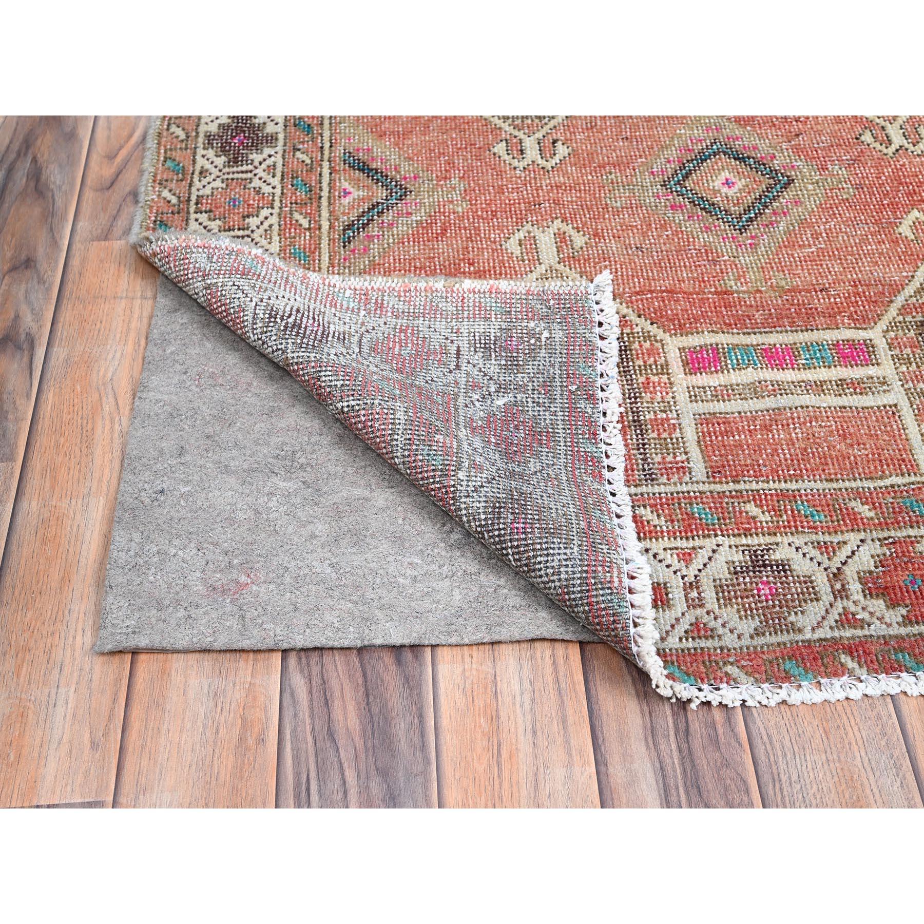 Hand-Knotted Brown Old Geometric Persian Hamadan Hand Knotted Wool Hand Knotted Clean Rug For Sale