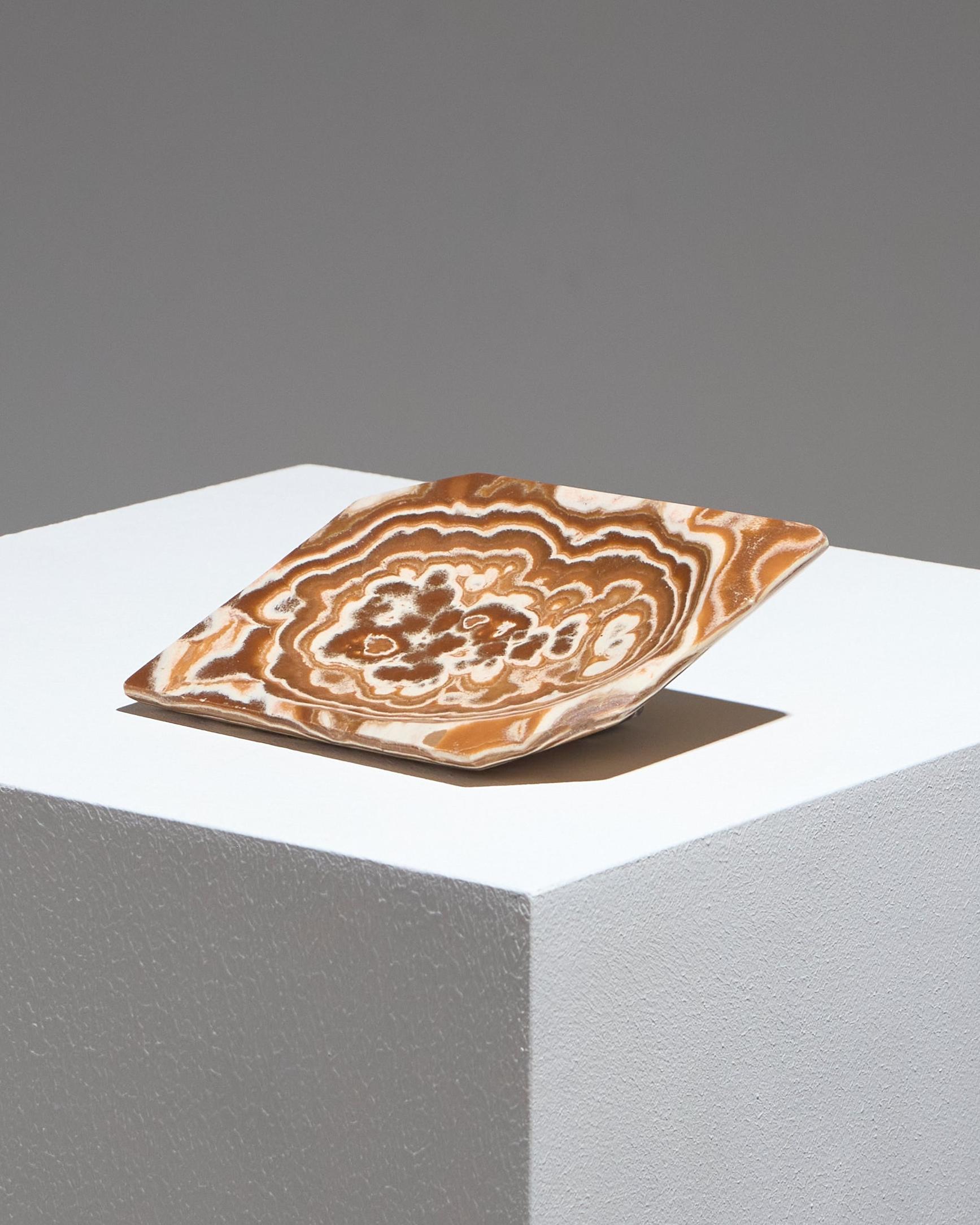 Brown Onyx Catchall, 1970s im Zustand „Gut“ im Angebot in PARIS, FR