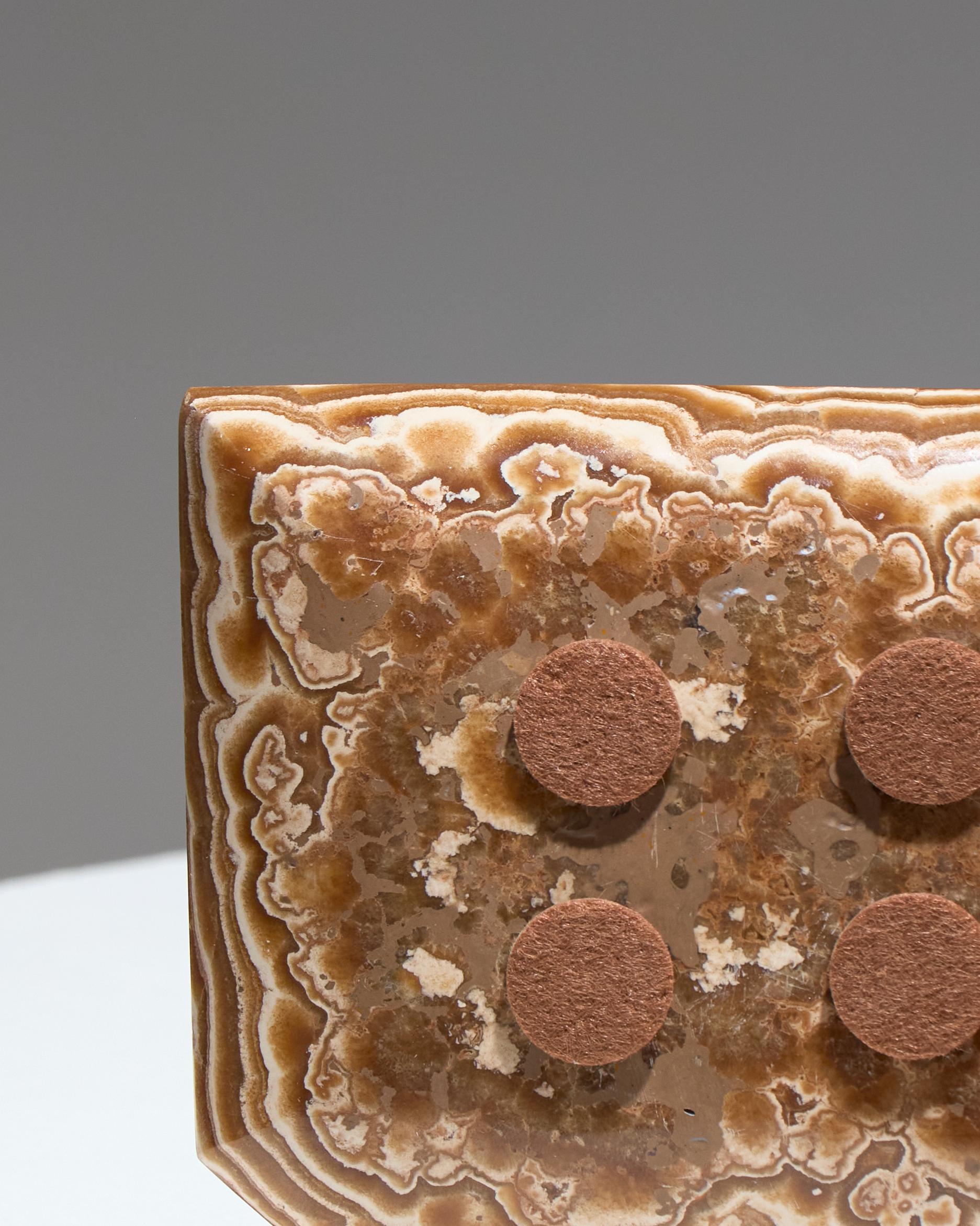 Brown Onyx Catchall, 1970s im Angebot 1