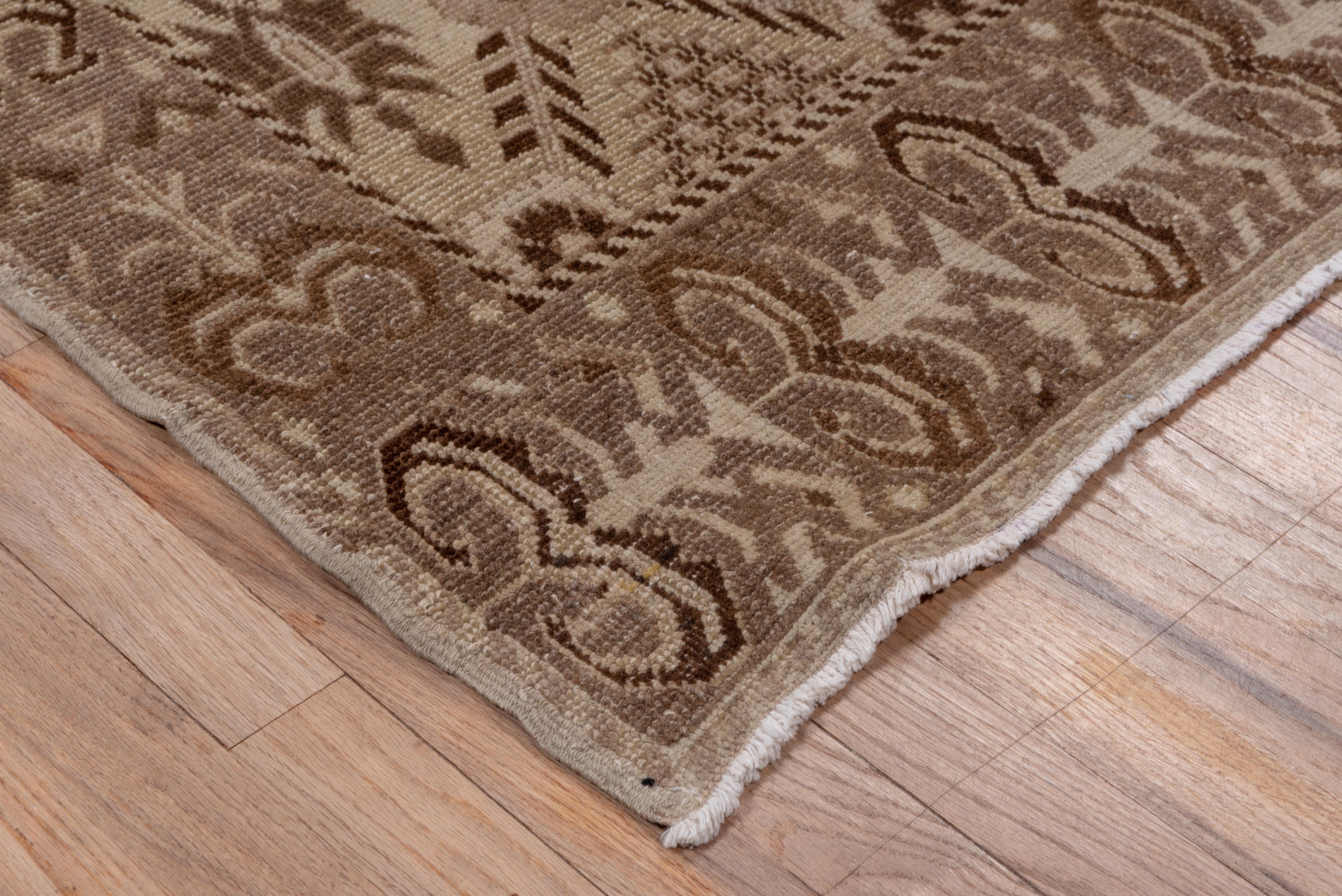 20th Century Brown Oushak Rug, Antique For Sale