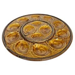 Brown Oyster Dish, France, 20th Century