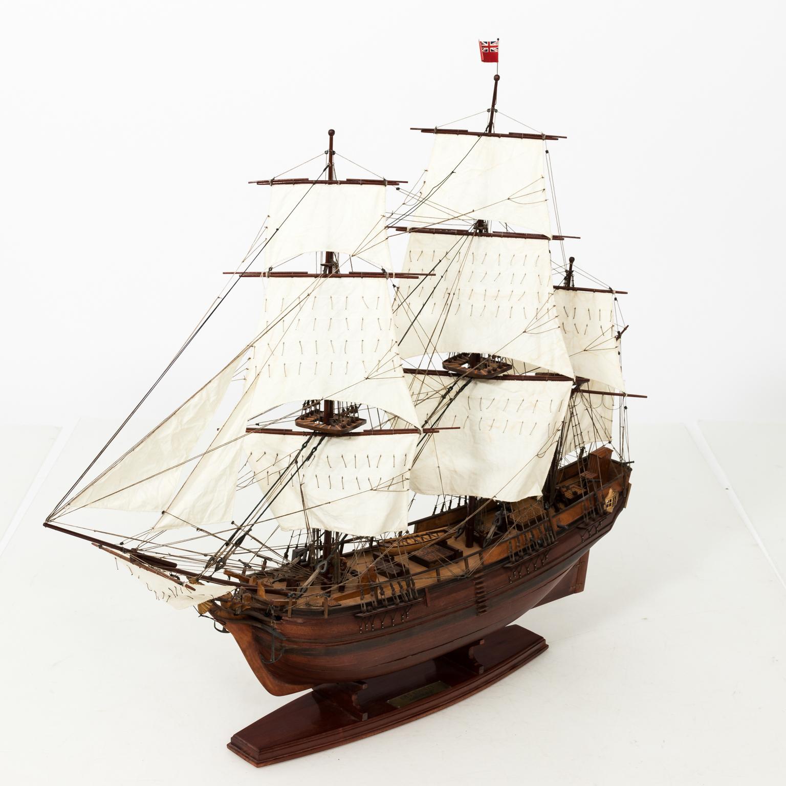 Brown Painted Naval Ship Model 5