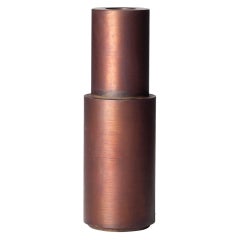 Brown Patina Steel Candlestick by Lukasz Friedrich