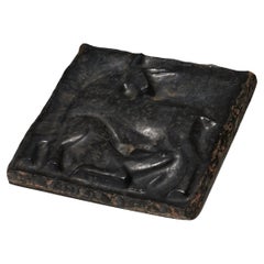 Brown-Patinated Lap Plaque by Jean & Joël Martel, 1930s