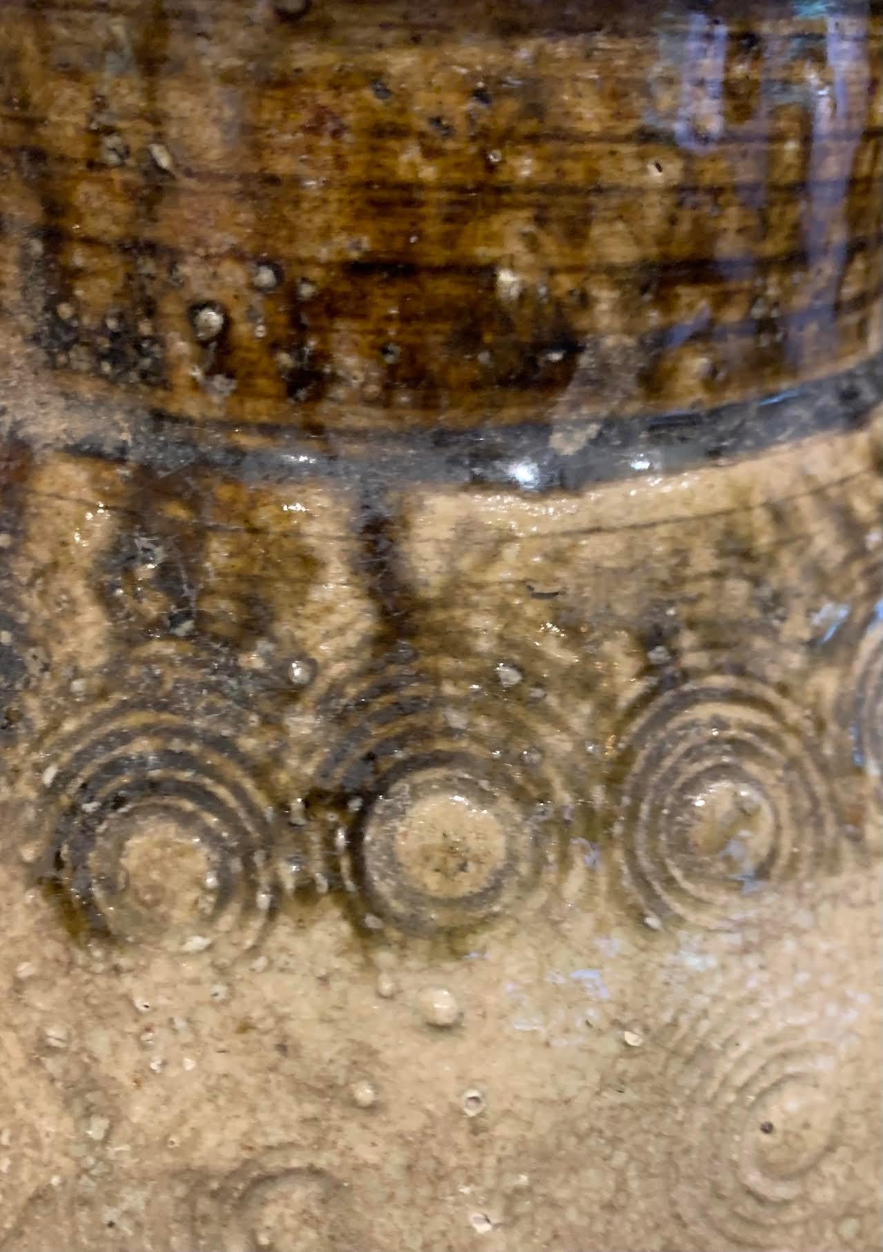 Vase en céramique à motifs Brown, Chine, XIXe siècle en vente 4