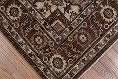Brown Persian Heriz Carpet