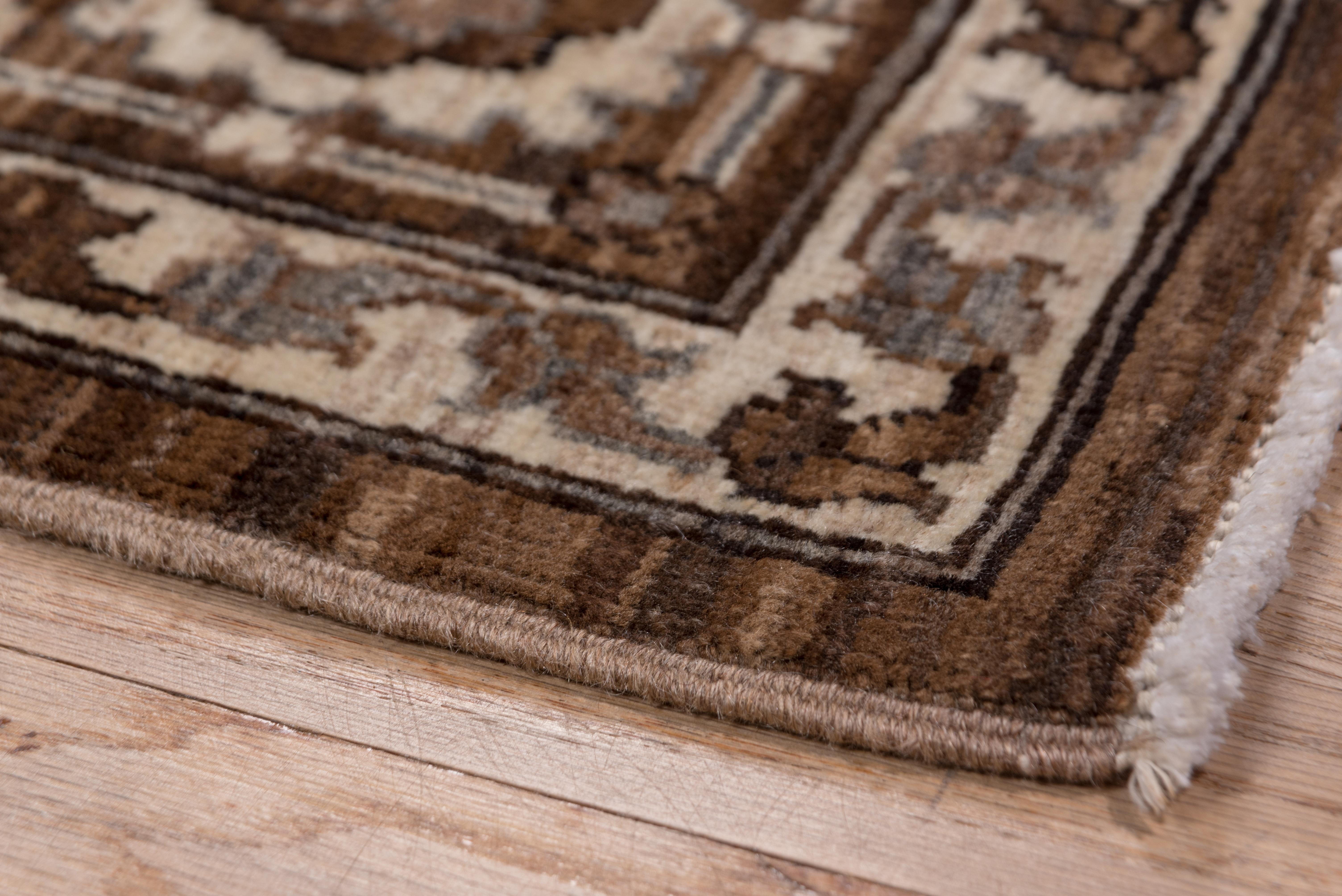 Afghan Brown Persian Heriz Carpet For Sale