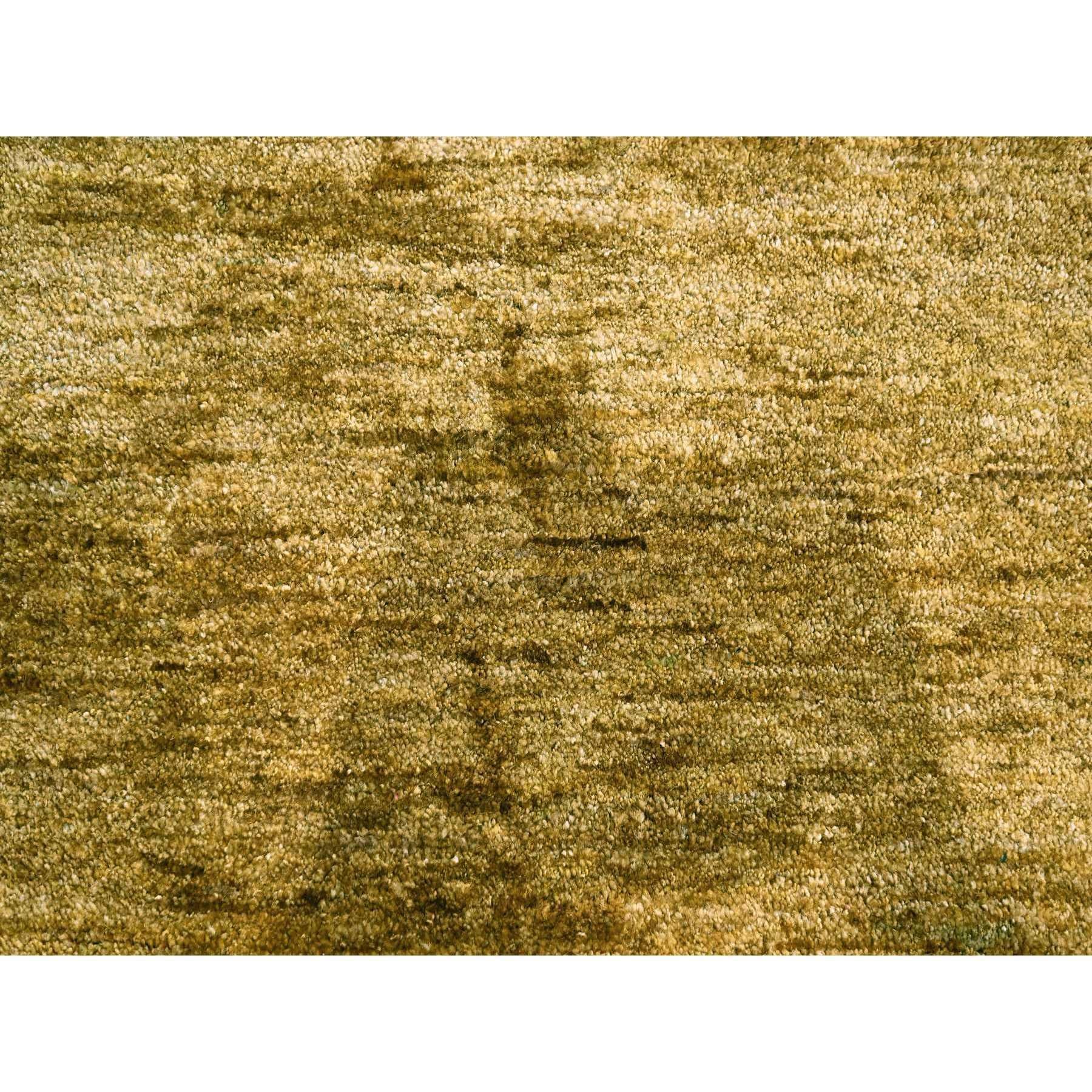 Soie Brown Plain Solid Design Soft Pile Pure Sari Silk Hand Knotsted Rug 8'11