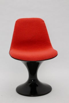 Space Age Brown Red Plastic Vintage Chair Markus Farner Walter Grunder c 1970