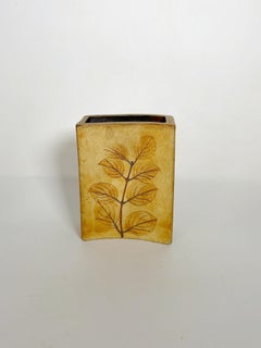 Braune Keramikvase, Frankreich, 1960er Jahre