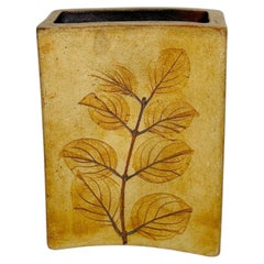 Braune Keramikvase, Frankreich, 1960er Jahre