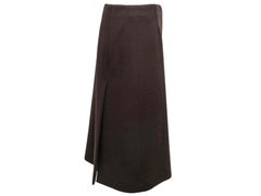 Brown Prada Knee-Length Wool Skirt Size IT 44