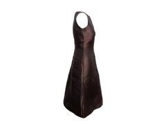Brown Prada Sleeveless A-Line Dress