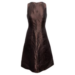 Brown Prada Sleeveless A-Line Dress