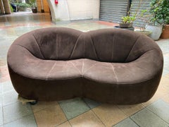 Brown Pumpkin - 2-Seater Sofa by Pierre Paulin - 2015