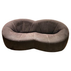 Brown Pumpkin - 2-Seater Sofa by Pierre Paulin - 2015