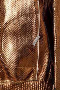 Brown python jacket Shiro