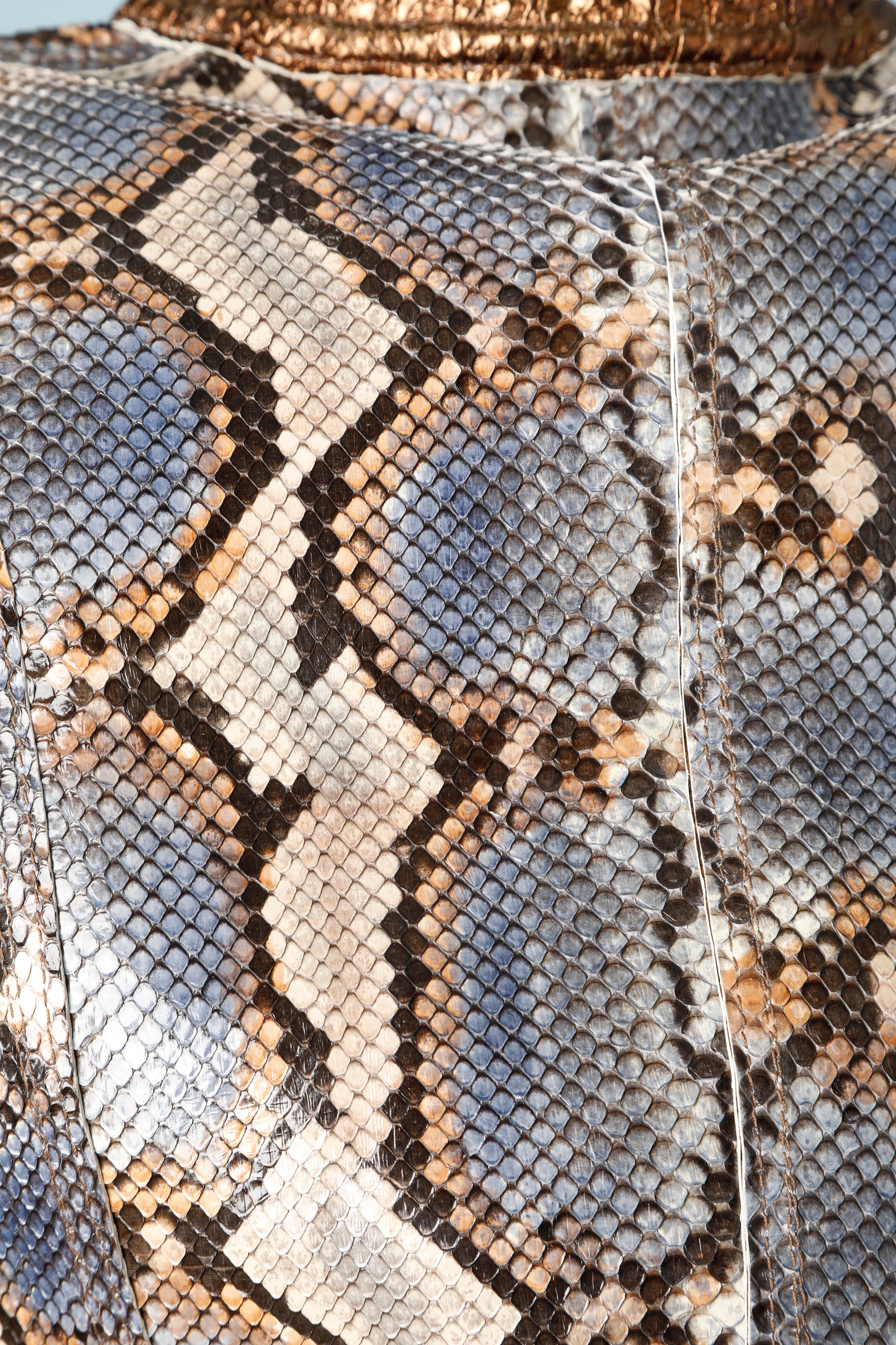 Brown python jacket Shiro 4