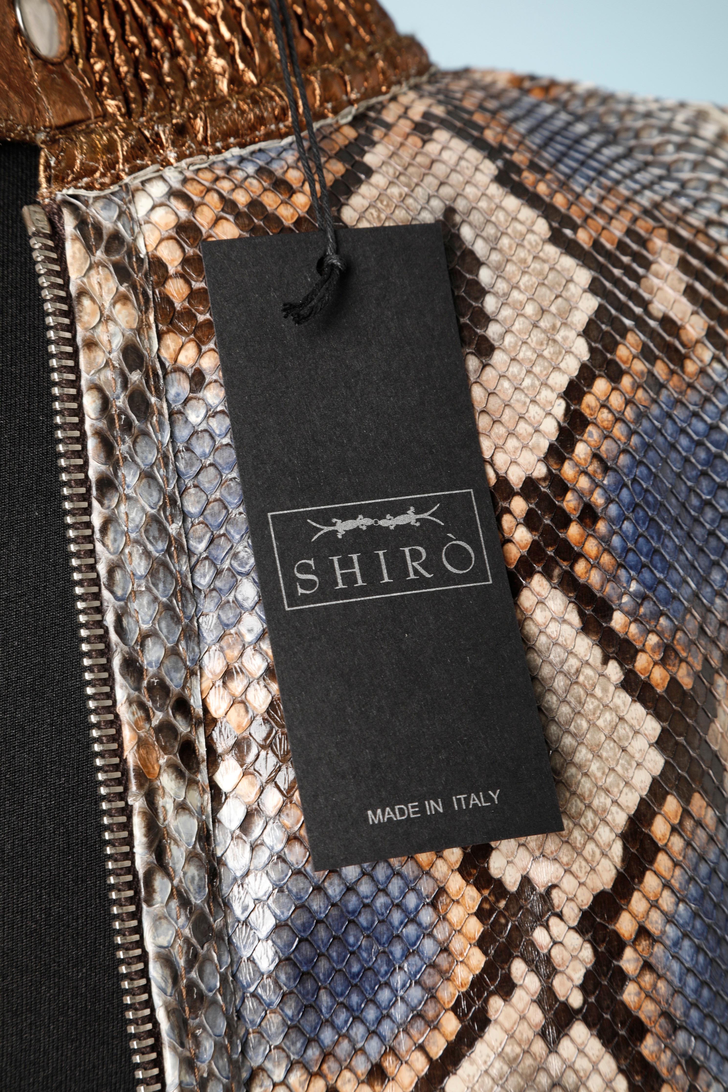 Brown python jacket Shiro 5