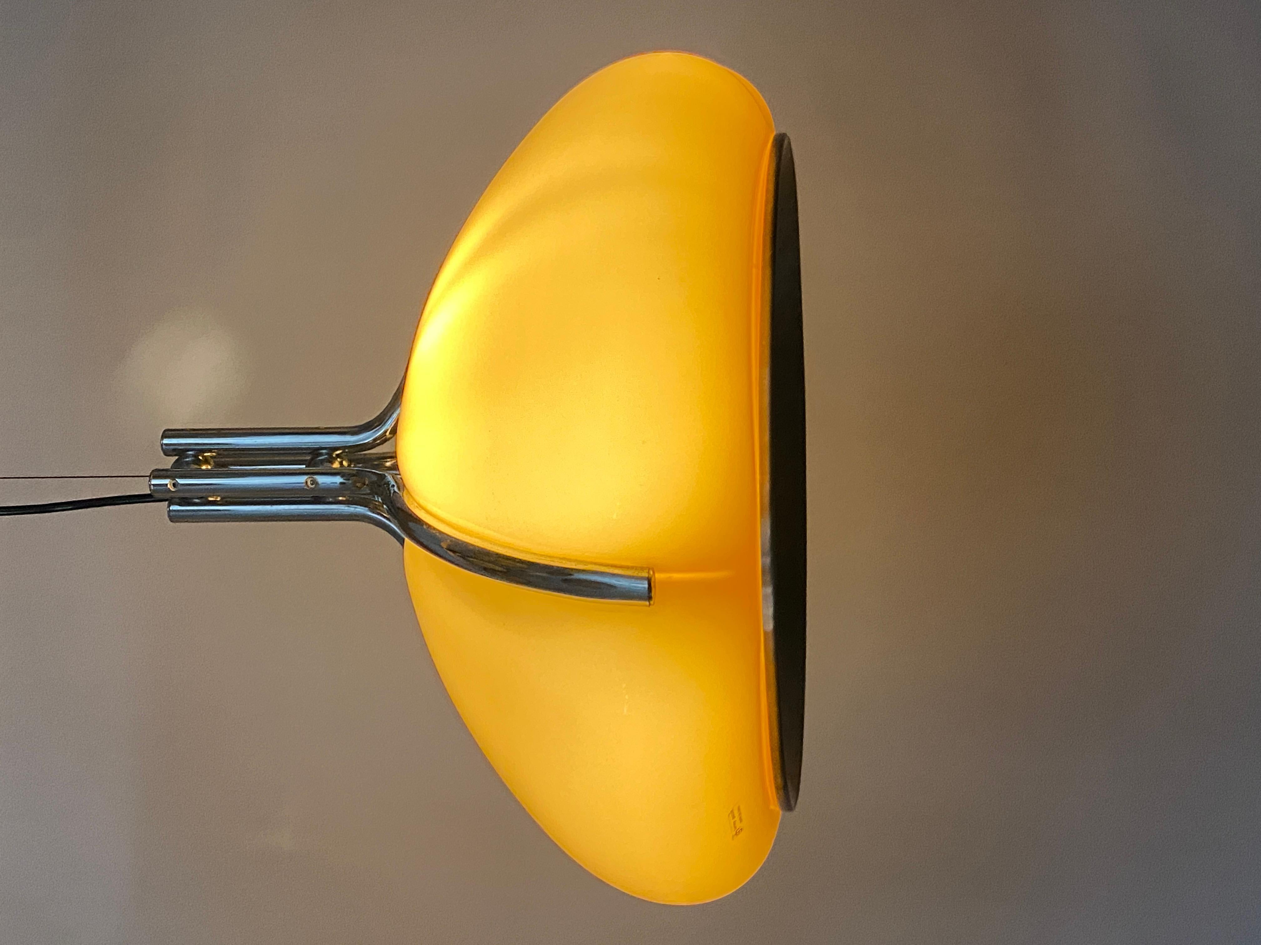 Brown Quadrifoglio pendant lamp designed by Harvey Guzzini for Meblo 6