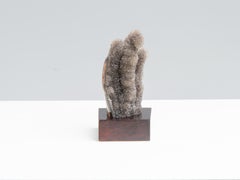 Brown quartz stalactites with fiery interior