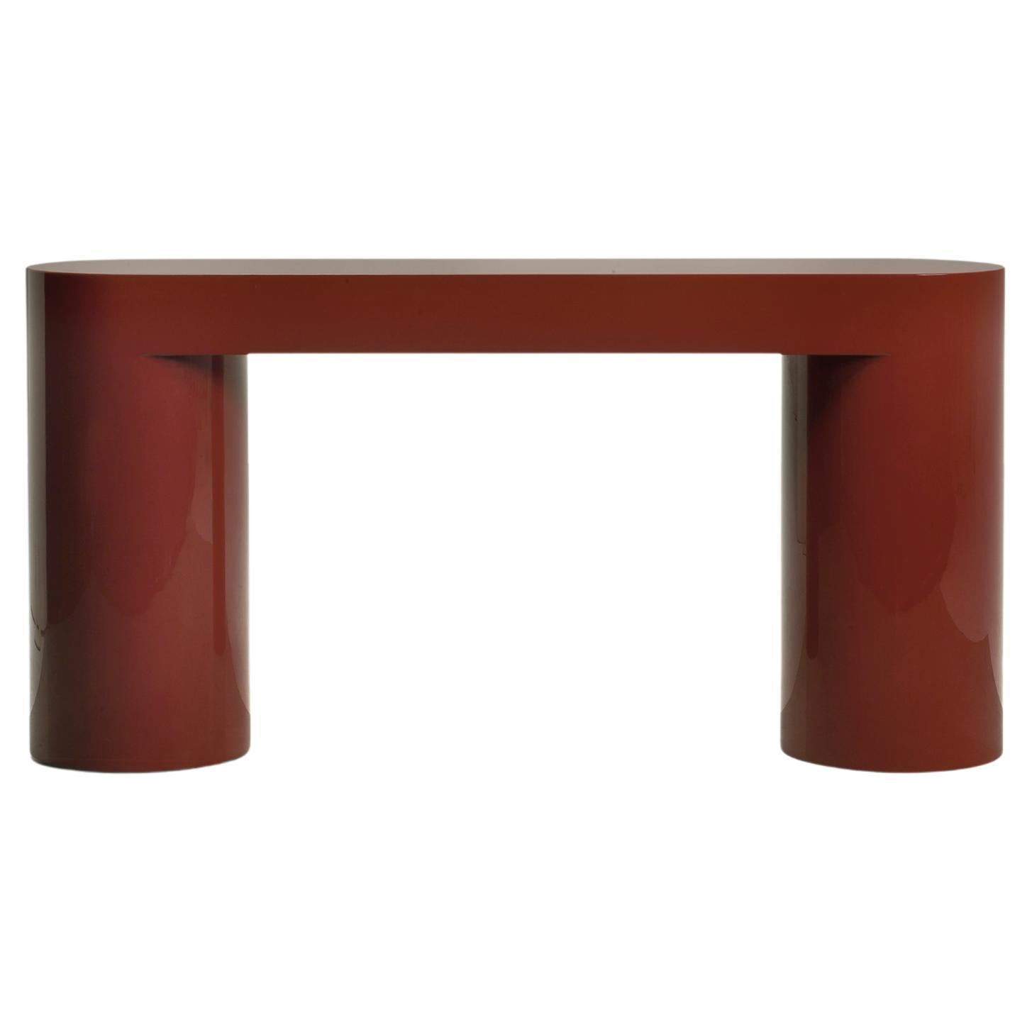Brown Red Lazy-O Console by Somaschini