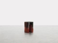 Brown Red Maryland Occasional Side Table by Somaschini