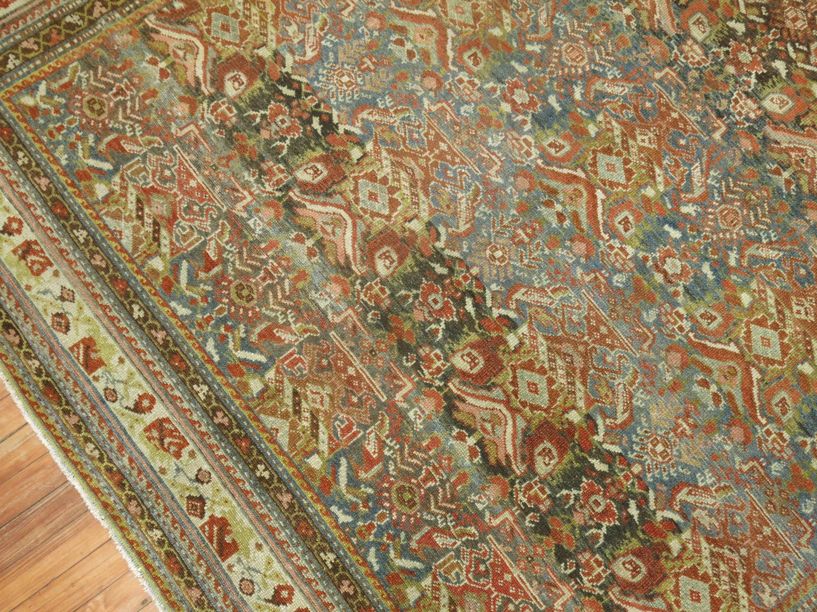 Antiker persischer Malayer-Teppich in Braun in Zimmergröße (Persisch) im Angebot