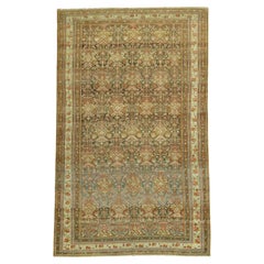 Brown Room Size Antique Persian Malayer Rug