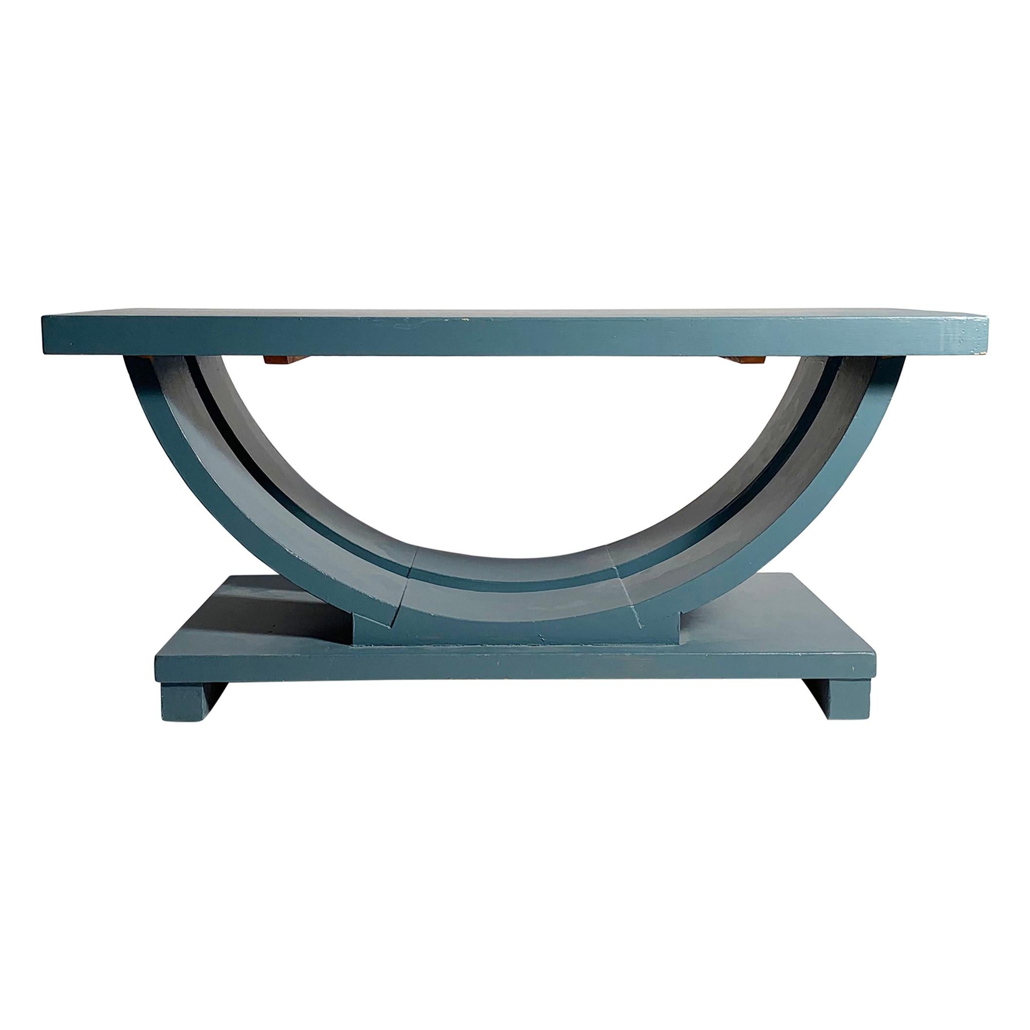 Brown Saltman Deco Arcs Coffee Table