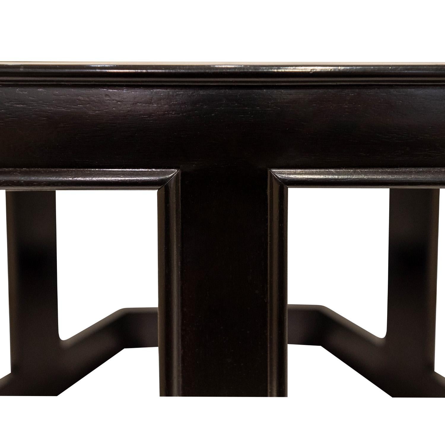 Or Tables d'appoint Brown Saltman avec plateau en résine or/ cuivre des années 1960 (signé) en vente